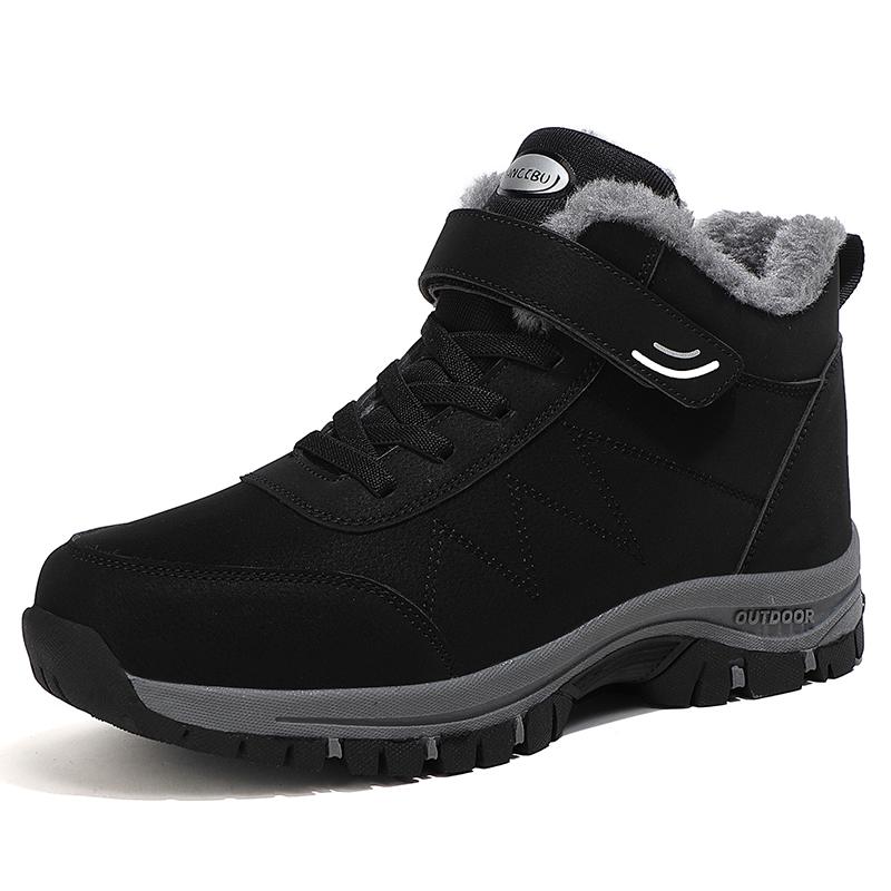 (+5℃🔥)Bottes de neige pour sports d'extérieur en polaire imperméable W088