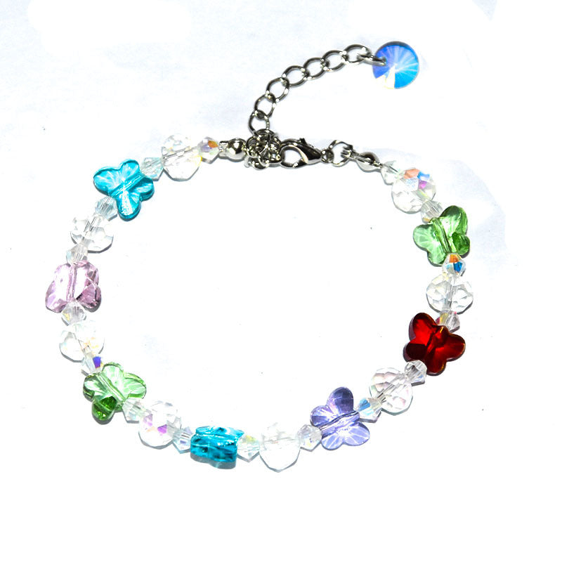 Fresh Glass Butterfly bracelet bijoux en cristal-BT137
