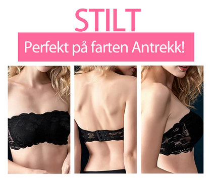 "Soutien-gorge bandeau en dentelle sans couture pour femmes, haut de tube superposé, soutien-gorge sans bretelles(BH22)