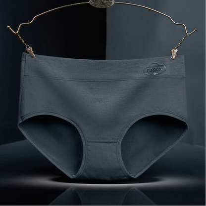 Graphène antibactérien femmes pur coton Panty femmes，Culotte en coton pur à taille moyenne pour femme-VH16