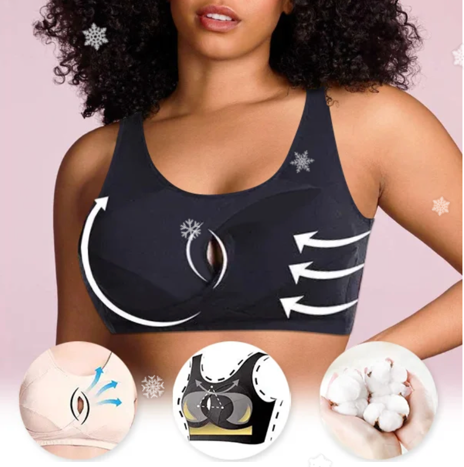 🎄Vente chaude de Noël 49% de réduction 🔥 Soutien - gorge sans fil anti - affaissement instantané en pur coton-BH55