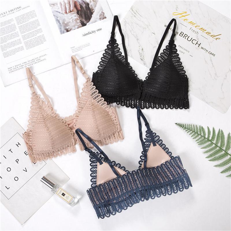 Soutien-gorge à bord respirant avec fermeture avant - (BH19)