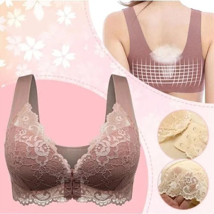 DERNIER JOUR 49% DE RÉDUCTION - Soutien-gorge pour femmes à fermeture avant, dos de beauté 5D, soutien-gorge de sport confortable BH07
