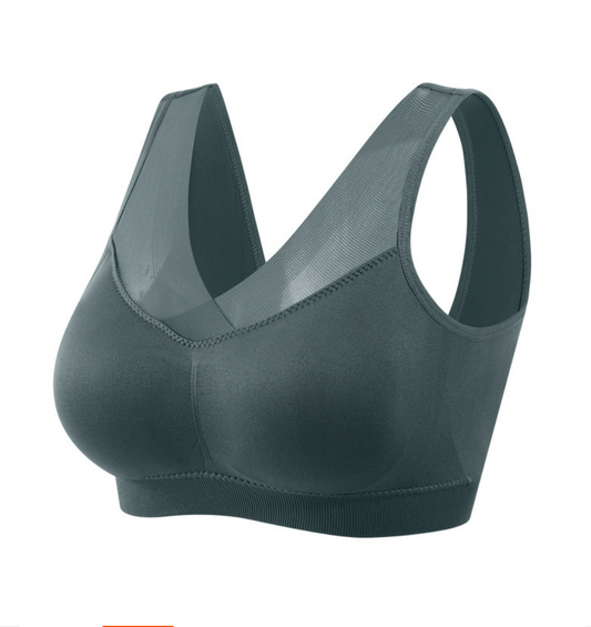 Soutien-gorge de sport sans armature pour femme en grande taille,  anti-affaissement-BH53