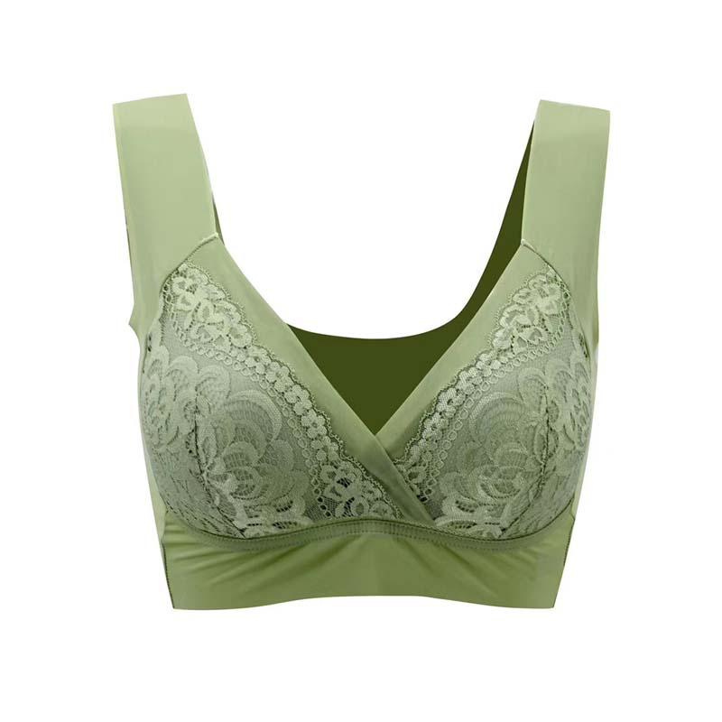 Soutien - gorge sans fil sans couture Mesh tissu confortable rembourrage dos lisse pour femmes- BH57