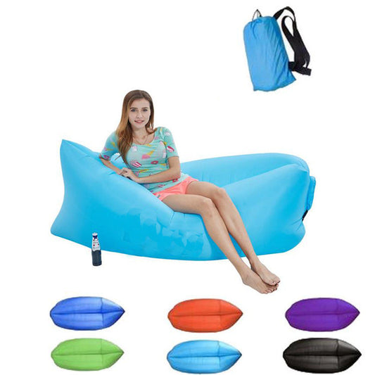 Canapé gonflable portable en bord de mer extérieur