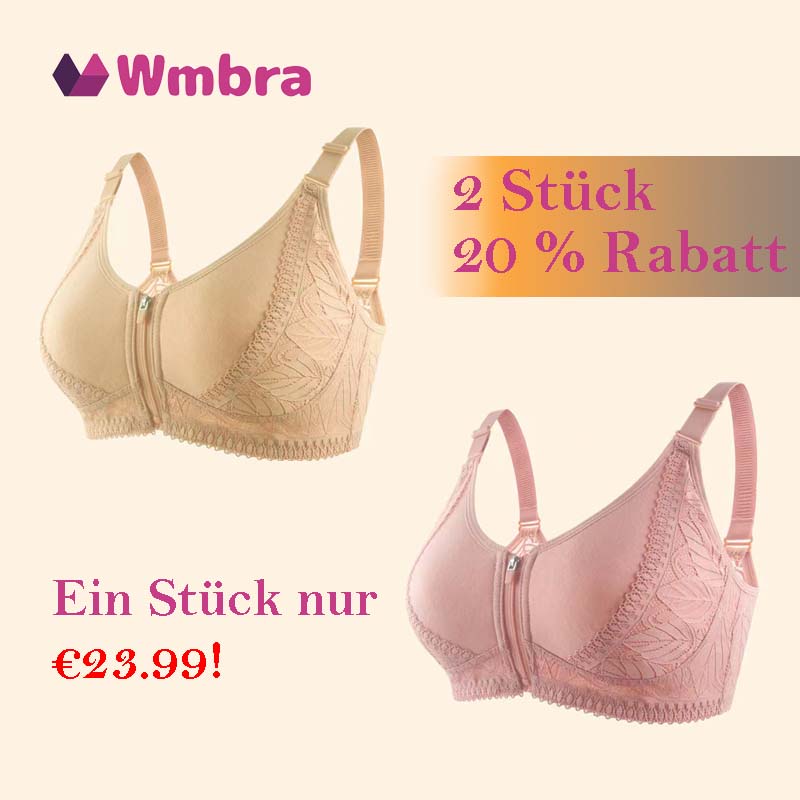 Dernier jour : 50% de réduction - Correction de posture & Soutien-gorge sans armatures à fermeture éclair intégrale et couverture complète - BH01.