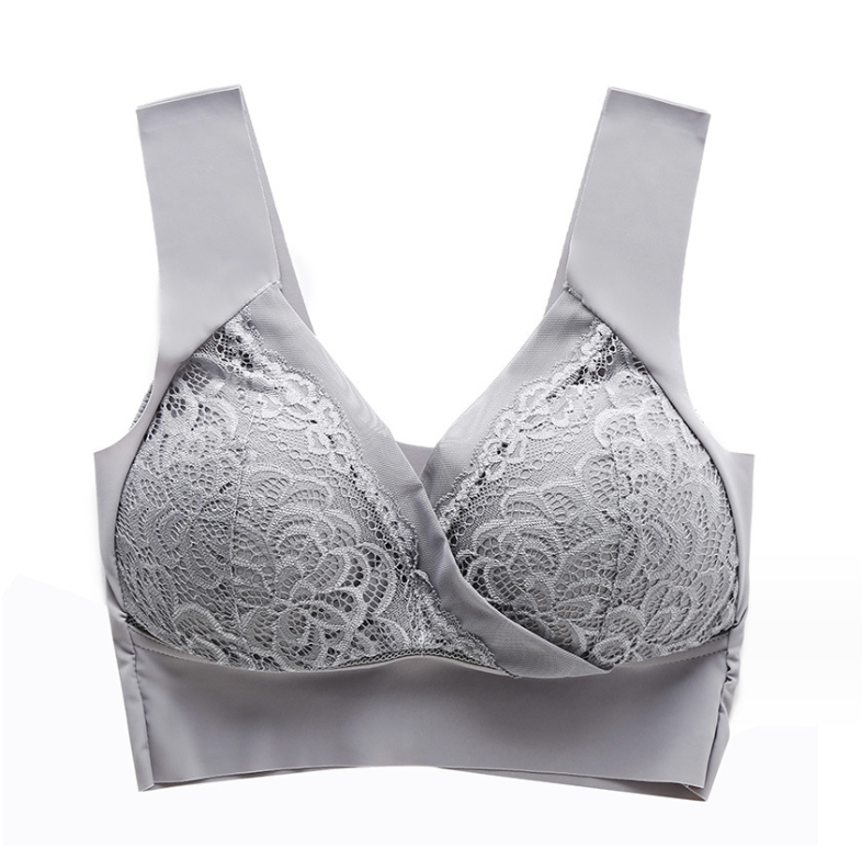 Soutien - gorge sans fil sans couture Mesh tissu confortable rembourrage dos lisse pour femmes- BH57