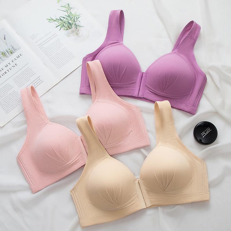 Soutien-gorge confortable à fermeture avant élastique avec push-up en taille plus BH23