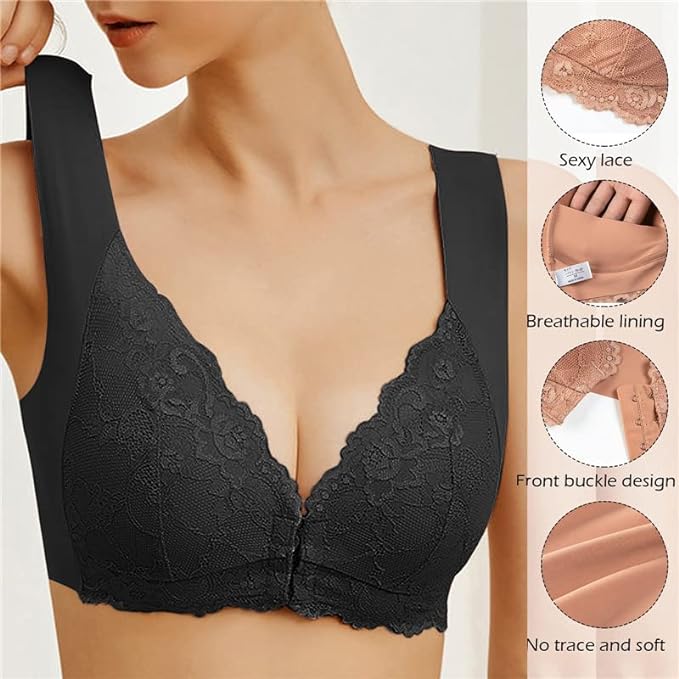 DERNIER JOUR 49% DE RÉDUCTION - Soutien-gorge pour femmes à fermeture avant, dos de beauté 5D, soutien-gorge de sport confortable BH07