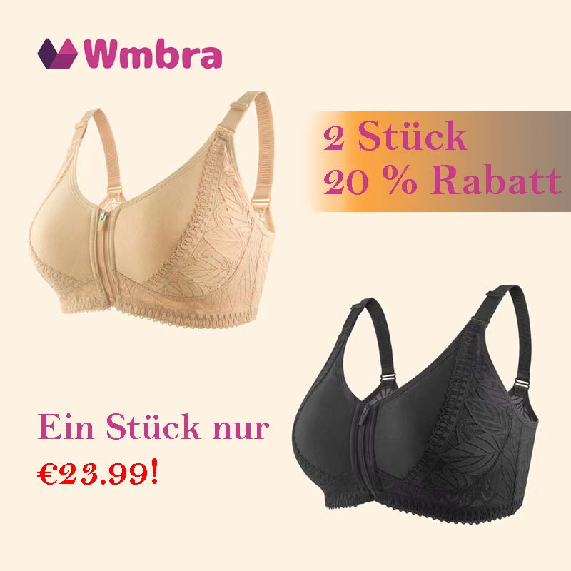 Dernier jour : 50% de réduction - Correction de posture & Soutien-gorge sans armatures à fermeture éclair intégrale et couverture complète - BH01.