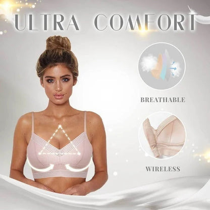 Soutien-gorge en dentelle sans fil avec dos bas et push-up - BH09