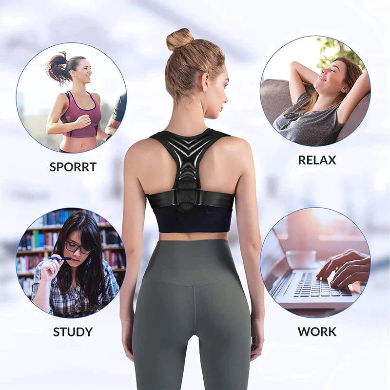 🔥Transformation en 21 jours ! 🔥 Ceinture de correction de posture réglable (votre solution ultime pour un dos plus sain !)