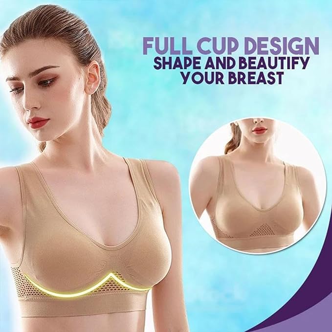 Soutien-gorge respirant Cool Lift Up Air - Soutien-gorge d'air - Soutien-gorge de confort de refroidissement perméable à l'air sans fil sans couture pour femmes- BH35BH35