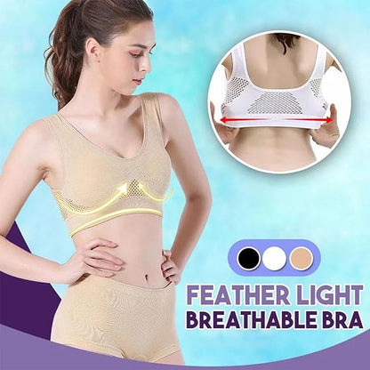 Soutien-gorge respirant Cool Lift Up Air - Soutien-gorge d'air - Soutien-gorge de confort de refroidissement perméable à l'air sans fil sans couture pour femmes- BH35BH35