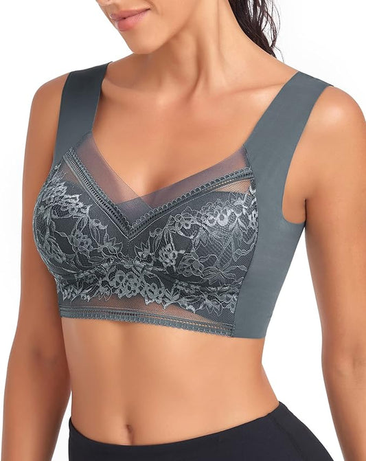 🔥 Offres spéciales d'été 🔥 Nouveau été sans fer air translucide dentelle soutien - gorge (bh34)