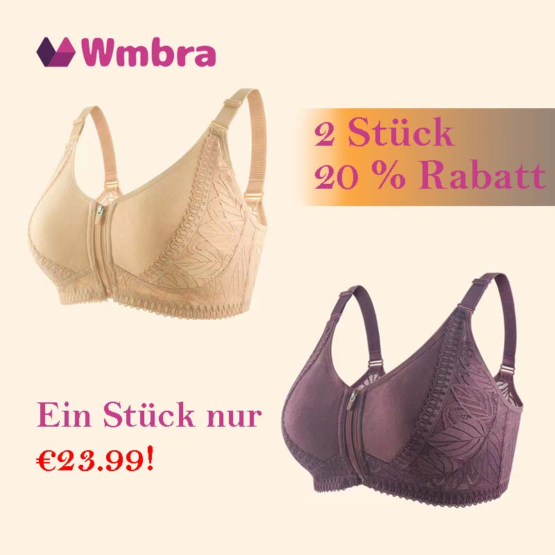 Dernier jour : 50% de réduction - Correction de posture & Soutien-gorge sans armatures à fermeture éclair intégrale et couverture complète - BH01.
