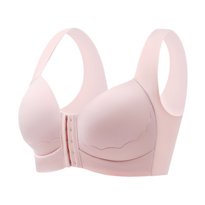 Avant boutonnage aggloméré sans cercle mouvement sans marque soutien - gorge Mastectomie sans armature et avec des bretelles larges-A42