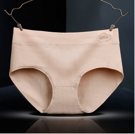 Graphène antibactérien femmes pur coton Panty femmes，Culotte en coton pur à taille moyenne pour femme-VH16
