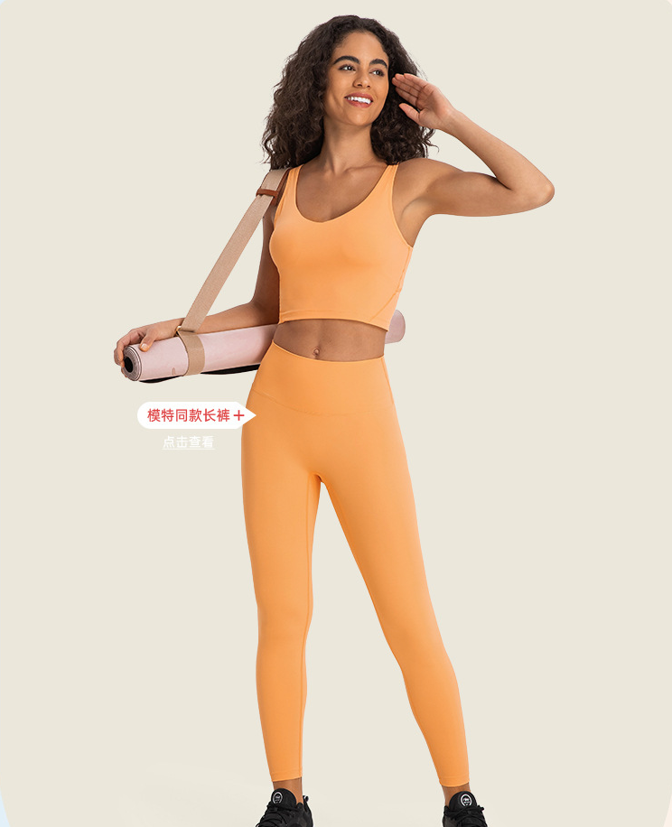 Soutien-gorge de sport pour femme, soutien-gorge de course à haute intensité et haut de yoga anti-choc-BH66