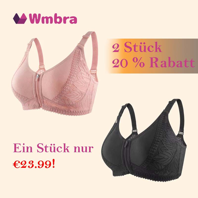 Dernier jour : 50% de réduction - Correction de posture & Soutien-gorge sans armatures à fermeture éclair intégrale et couverture complète - BH01.