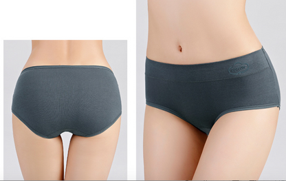 Graphène antibactérien femmes pur coton Panty femmes，Culotte en coton pur à taille moyenne pour femme-VH16