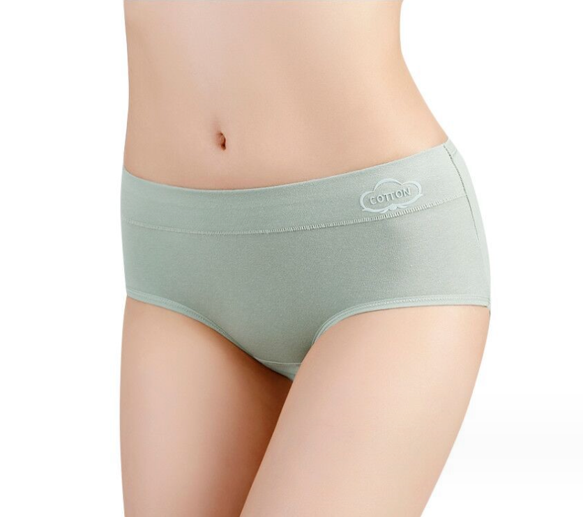 Graphène antibactérien femmes pur coton Panty femmes，Culotte en coton pur à taille moyenne pour femme-VH16