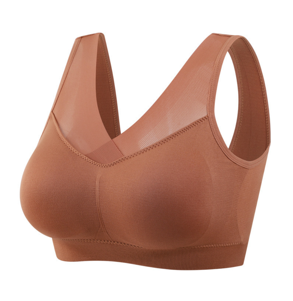 Soutien-gorge de sport sans armature pour femme en grande taille,  anti-affaissement-BH53