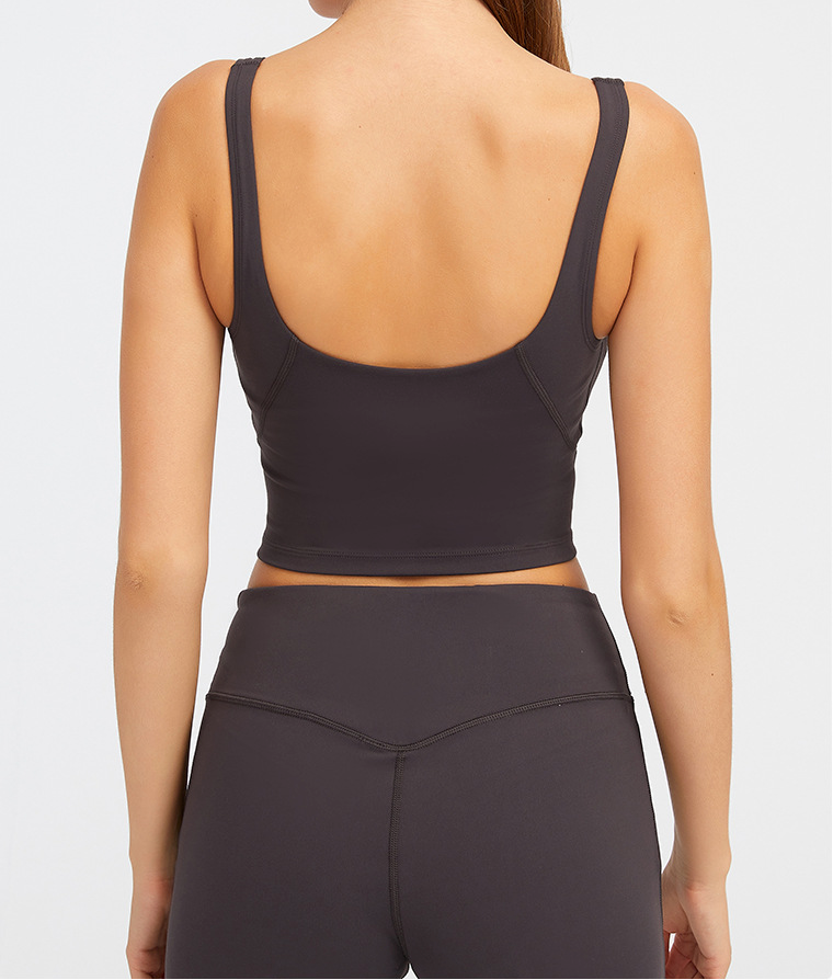 Soutien-gorge de sport pour femme, soutien-gorge de course à haute intensité et haut de yoga anti-choc-BH66
