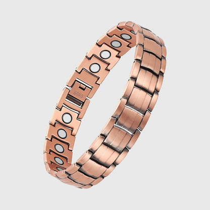Bracelet magnétique en cuivre de traitement puissant pour hommes-BT091