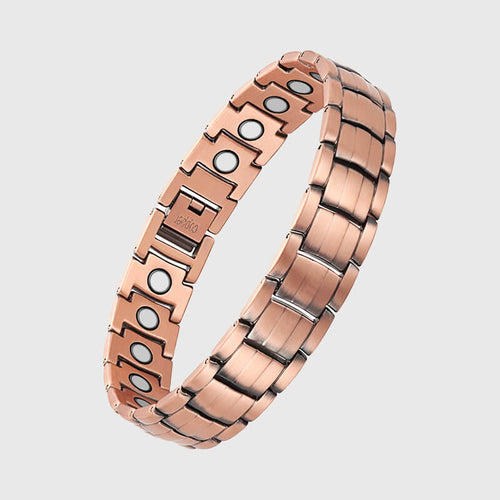 Bracelet magnétique en cuivre de traitement puissant pour hommes-BT091