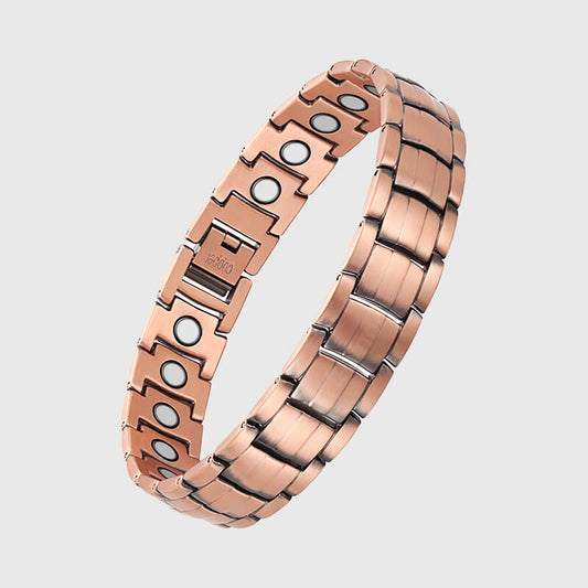 Bracelet magnétique en cuivre de traitement puissant pour hommes-BT091