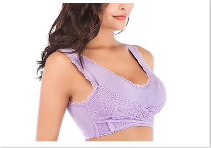 Soutien-gorge push-up sans couture avec boucle latérale croisée à l'avant - BH06