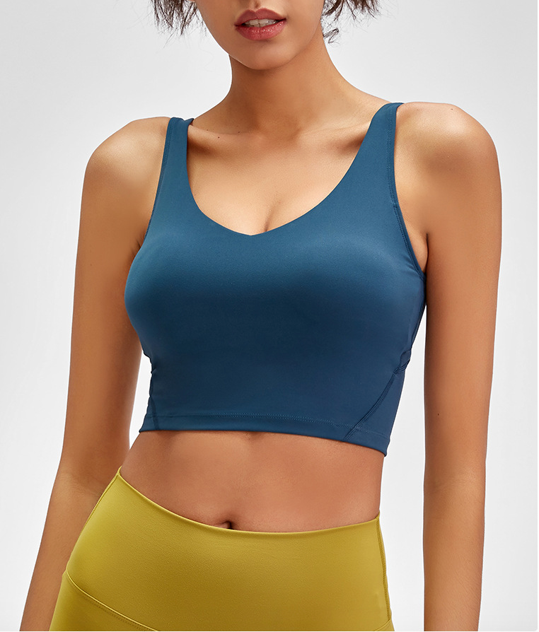 Soutien-gorge de sport pour femme, soutien-gorge de course à haute intensité et haut de yoga anti-choc-BH66