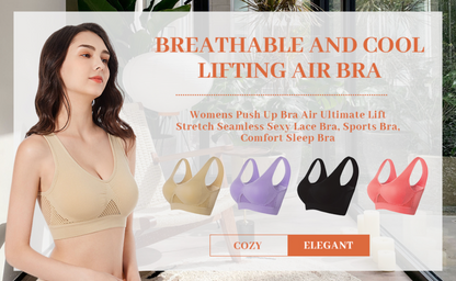 Soutien-gorge respirant Cool Lift Up Air - Soutien-gorge d'air - Soutien-gorge de confort de refroidissement perméable à l'air sans fil sans couture pour femmes- BH35BH35