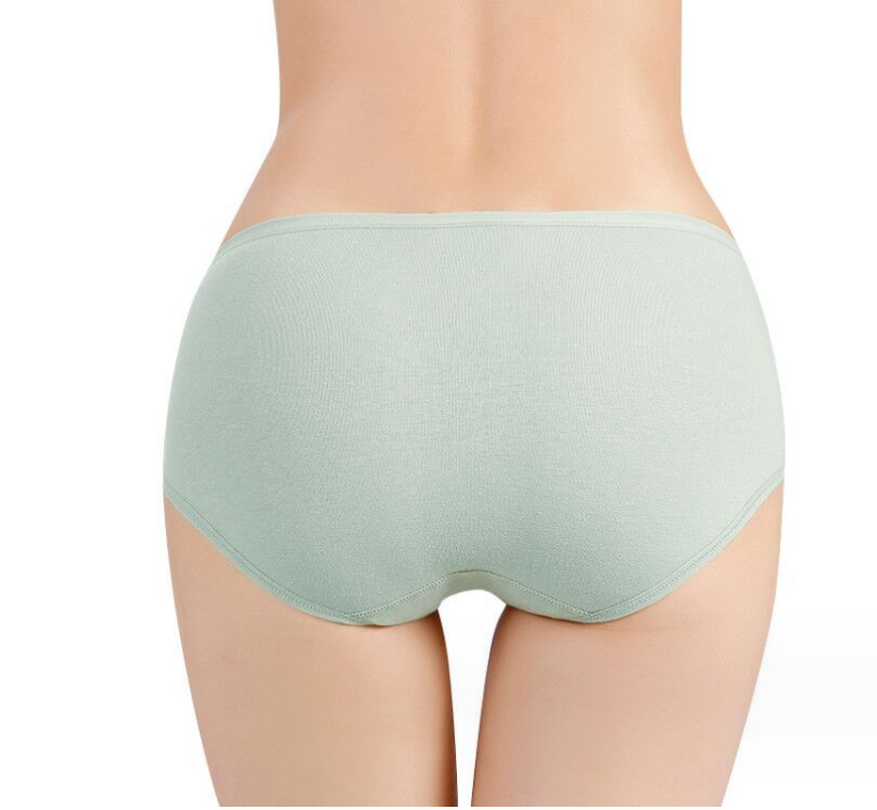 Graphène antibactérien femmes pur coton Panty femmes，Culotte en coton pur à taille moyenne pour femme-VH16