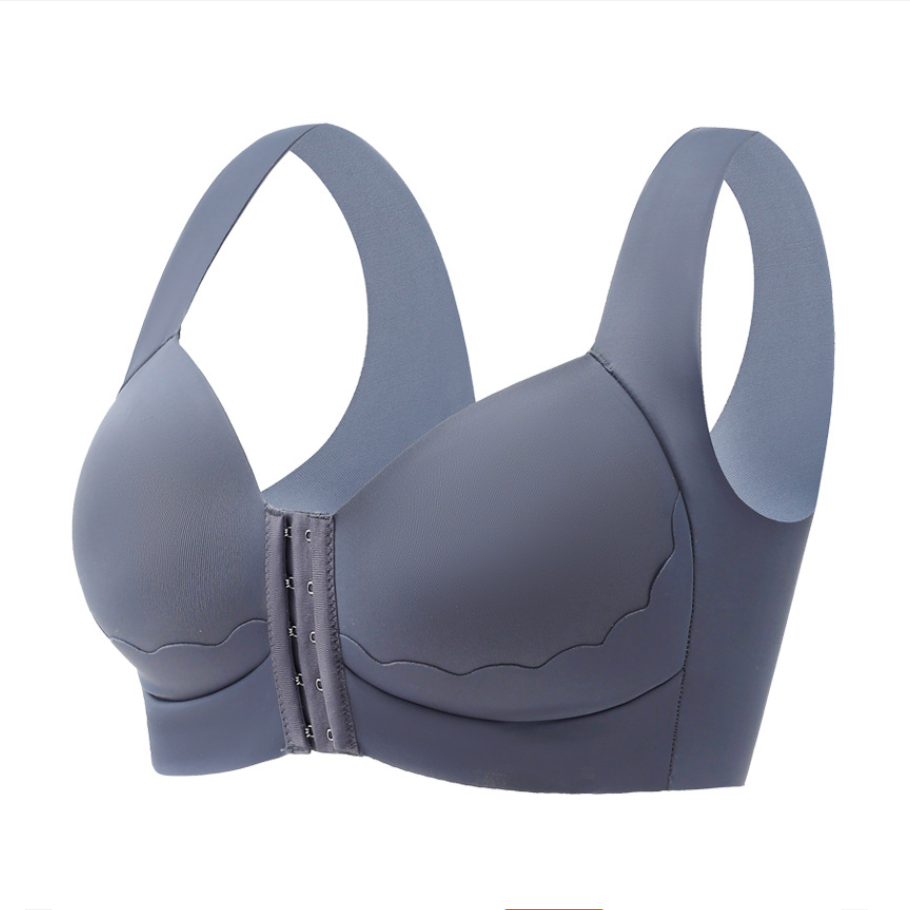 Avant boutonnage aggloméré sans cercle mouvement sans marque soutien - gorge Mastectomie sans armature et avec des bretelles larges-A42