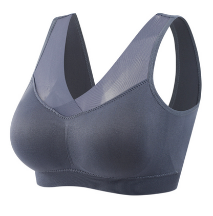Soutien-gorge de sport sans armature pour femme en grande taille,  anti-affaissement-BH53