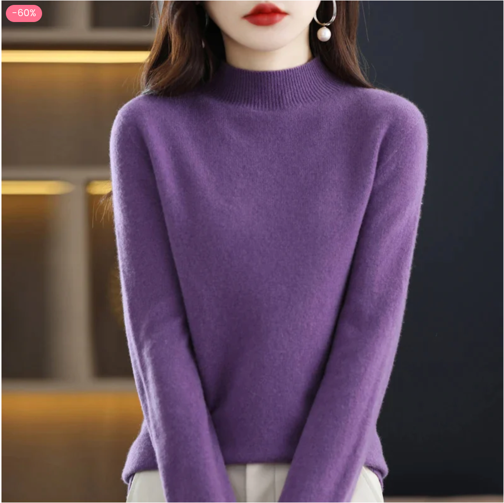 Offre Spéciale de la Saint-Valentin-50 % 🔥 : Pull en cachemire pour femmes, doux, chaud, uni, nouveau style hivernal-KW04