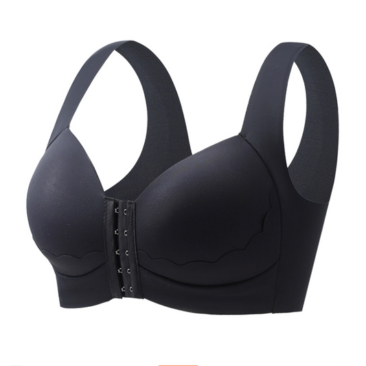 Avant boutonnage aggloméré sans cercle mouvement sans marque soutien - gorge Mastectomie sans armature et avec des bretelles larges-A42
