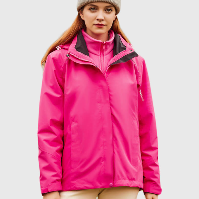 2023 nouveau Outdoor unisexe coupe - vent imperméable 2 en 1 veste jk01