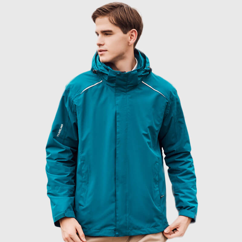 2023 nouveau Outdoor unisexe coupe - vent imperméable 2 en 1 veste jk01