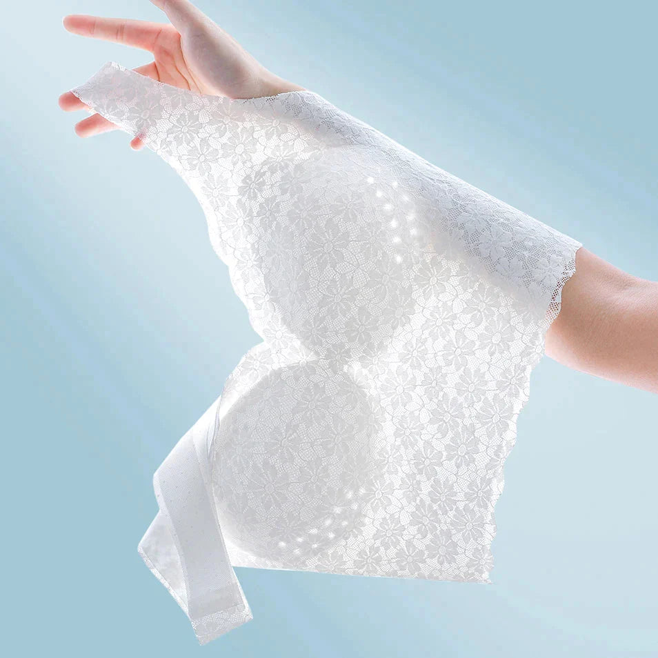 Soutien-gorge en dentelle sans couture grande taille pour femme avec coussinets respirants et amovibles-BH82