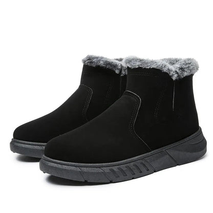 Bottes de neige chaudes courtes d'hiver de style simple pour hommes W095