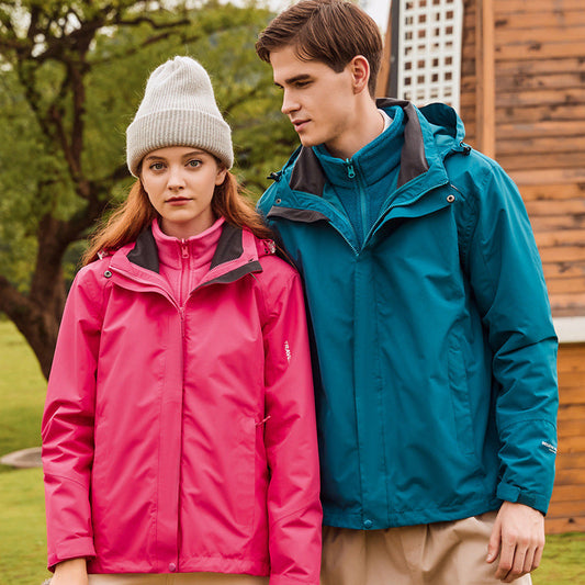 2023 nouveau Outdoor unisexe coupe - vent imperméable 2 en 1 veste jk01
