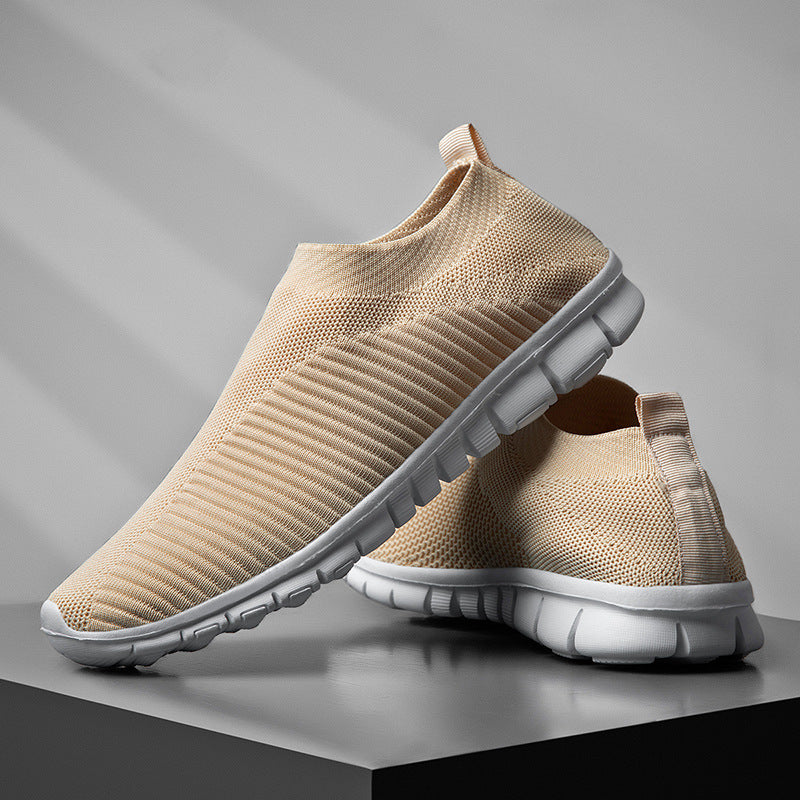 Chaussures de marche d'extérieur à enfiler unisexes (soutien de la voûte plantaire, anti-dérapant, correction de la posture, design à enfiler)