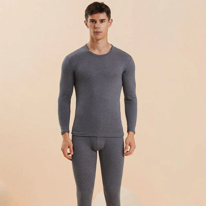 🔥Vente d'hiver chaude !🔥 Ensemble de sous-vêtements thermiques unisexe, ultra doux, col rond (NY01)