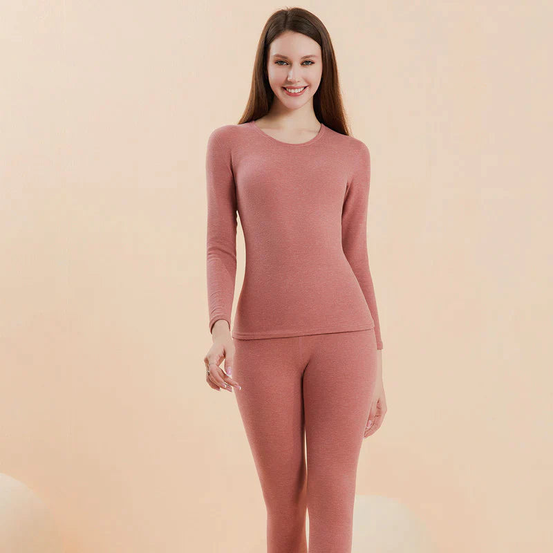 🔥Vente d'hiver chaude !🔥 Ensemble de sous-vêtements thermiques unisexe, ultra doux, col rond (NY01)