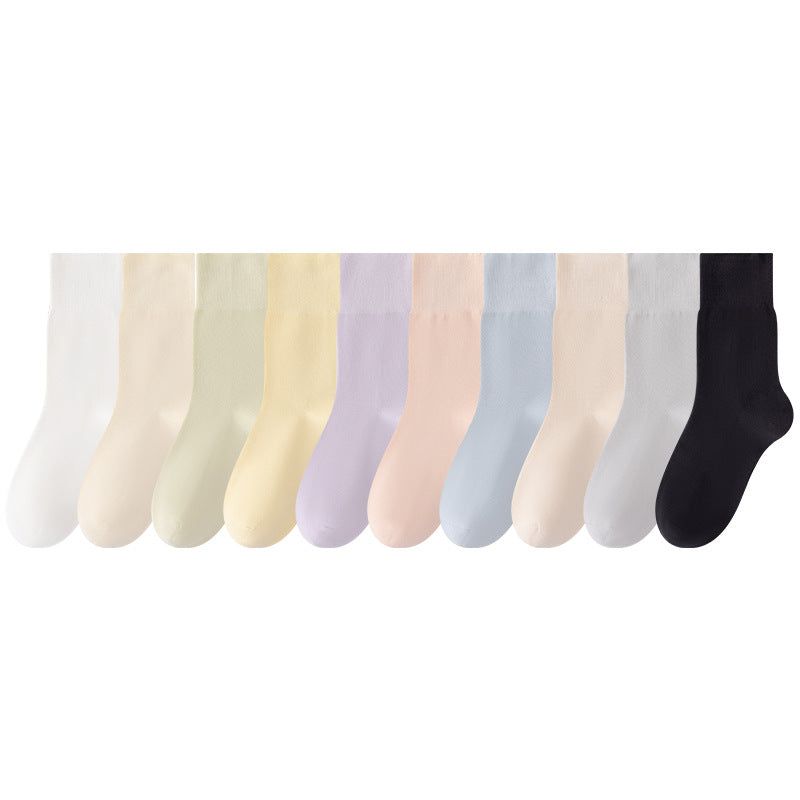 Chaussettes pour femmes mi-hautes, amples, antibactériennes en pur coton avec désodorisant SO 03