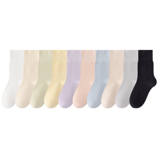 Chaussettes pour femmes mi-hautes, amples, antibactériennes en pur coton avec désodorisant SO 03